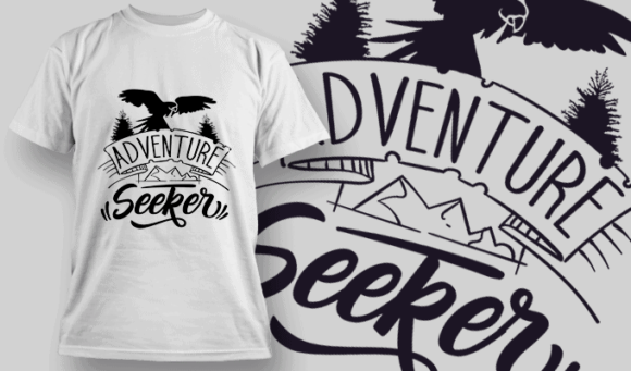 Adventure Seeker | T-shirt Design Template 2601