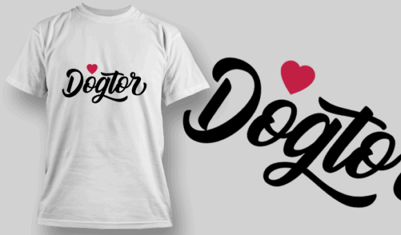 Dogtor (Veterinarian) | T-shirt Design Template 2531