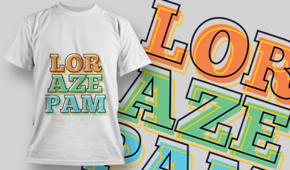 LORAZEPAM - T-shirt Design Template 2543 1