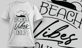 Beach Vibes Only | T-shirt Design Template 2657