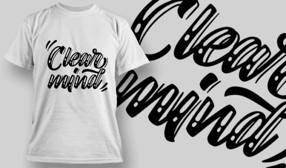 Clear Mind | T-shirt Design Template 2694