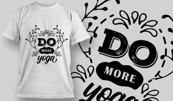 Do More Yoga | T-shirt Design Template 2692