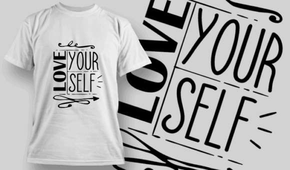 Love Yourself | T-shirt Design Template 2678
