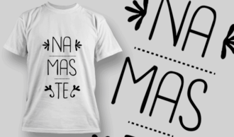 Namaste | T-shirt Design Template 2674