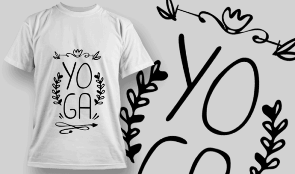 Yoga | T-shirt Design Template 2665