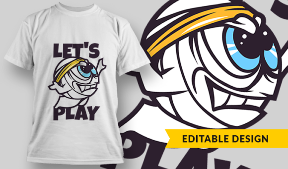 Let's Play - T-shirt Design Template 2828 1