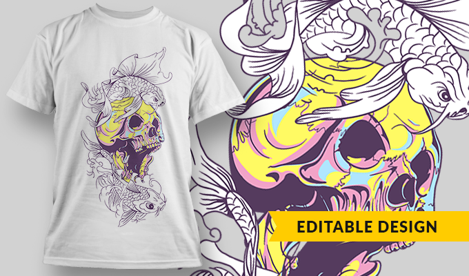 skull template for t shirt