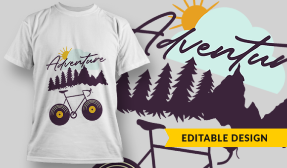 Adventure - T-Shirt Design Template 2901 1