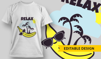 Relax | T-shirt Design Template 2876
