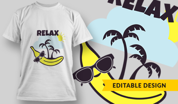 Relax | T-shirt Design Template 2876