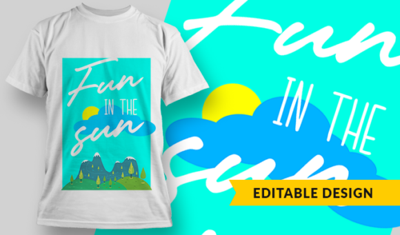 Fun In The Sun | T-shirt Design Template 2882