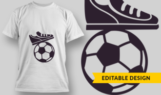 Soccer | T-shirt Design Template 2893
