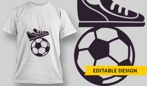 Soccer | T-shirt Design Template 2893