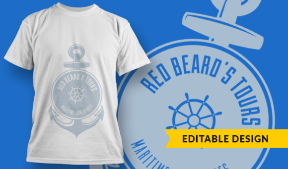 Anchor - T-Shirt Design Template 3090 1