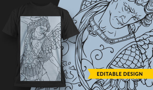 Archangel 2 - T-Shirt Design Template 3092 1
