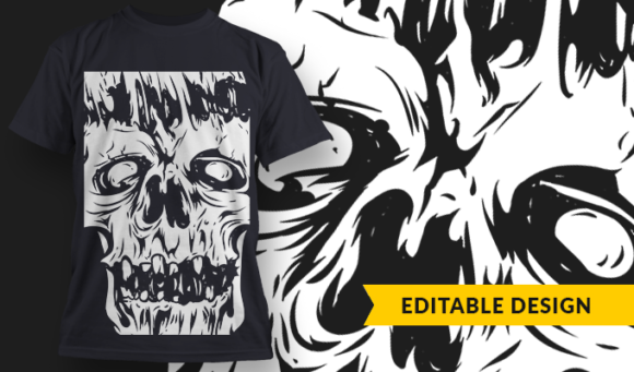 Frankenstein - T-Shirt Design Template 3006 1