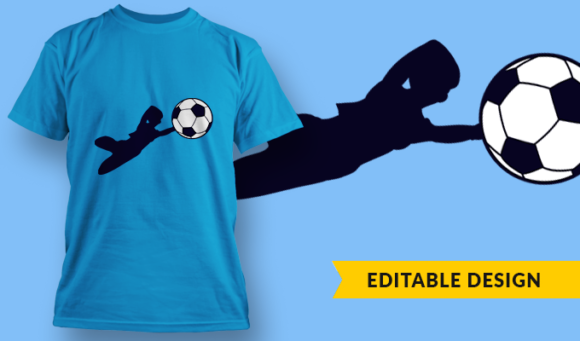 Goalkeeper Mom - T Shirt Design Template 3289 1