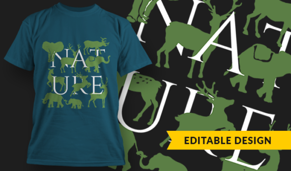 Nature - T-Shirt Design Template 3160 1