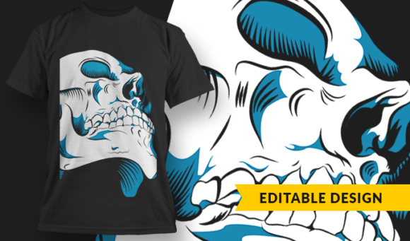 Skull - T-Shirt Design Template 3249 1