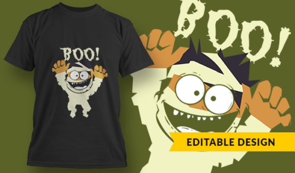 Boo - T Shirt Design Template 3320 1