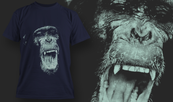 Chimp - T Shirt Design Template 3506 1