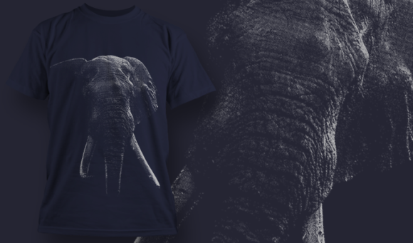 Elephant - T Shirt Design Template 3512 1