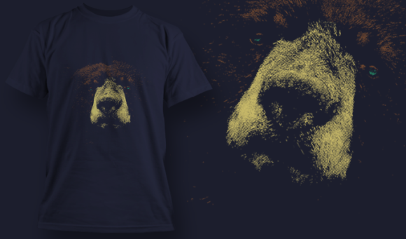 Bear - T Shirt Design Template 3493 1