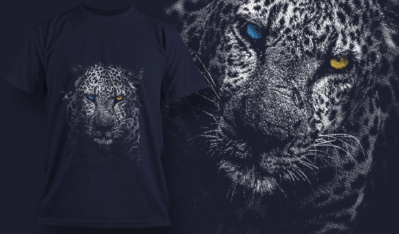 Leopard - T Shirt Design Template 3496 1