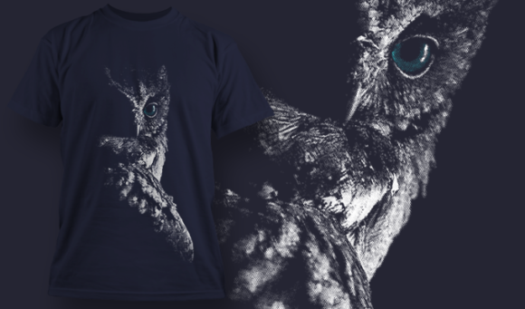 Owl - T Shirt Design Template 3513 1
