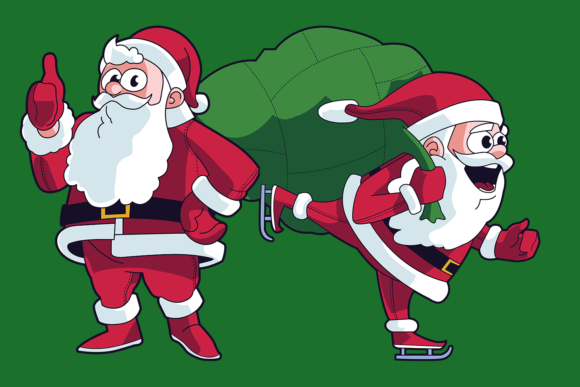 Santa Cartoons Pack 2