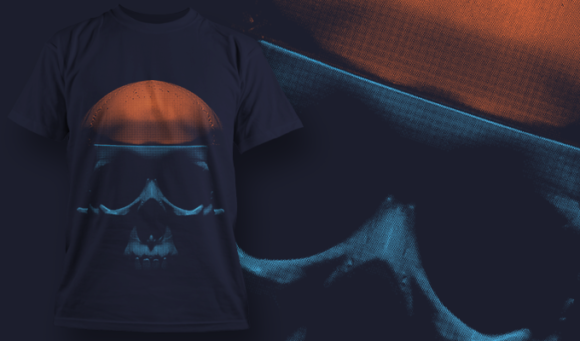 Skull - T Shirt Design Template 3482 1
