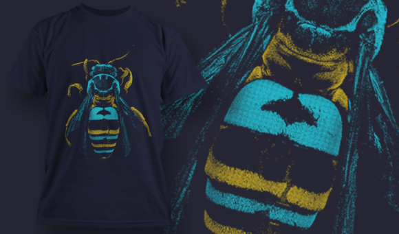 Wasp - T Shirt Design Template 3519 1