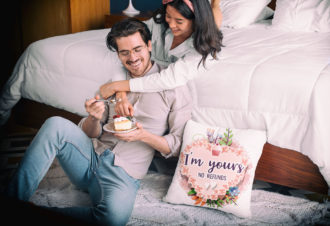 Free Valentine's day sublimation design pillow - I'm yours no refunds