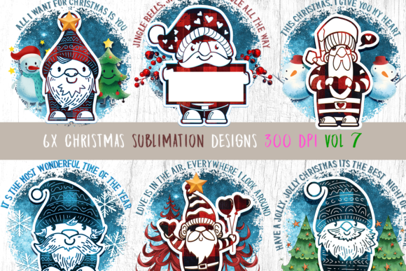 Gnomes Christmas Sublimation Pack Vol. 6