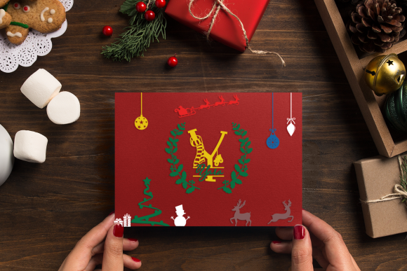 Free Christmas Vibes Split SVG Monograms + Bonus: 40 Christmas SVG Files 5