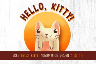 Free Hello Kitty Sublimation Design