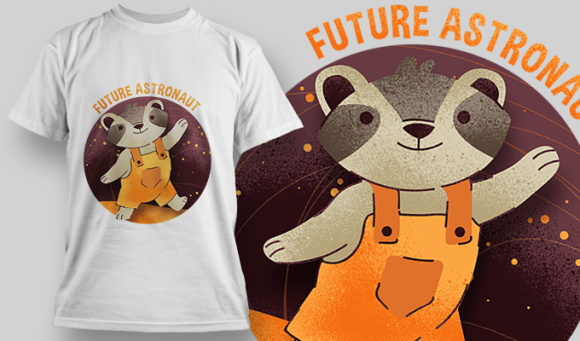 Future Astronaut | T Shirt Design Template 3571 1