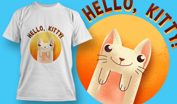 Hello Kitty | T Shirt Design Template 3576 1