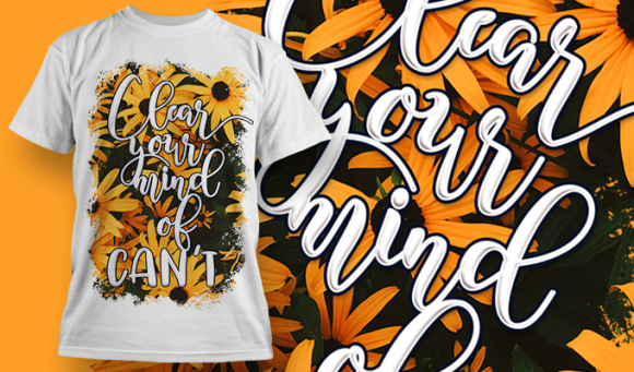 Clear Your Mind Of Cant | T Shirt Design 3642 1