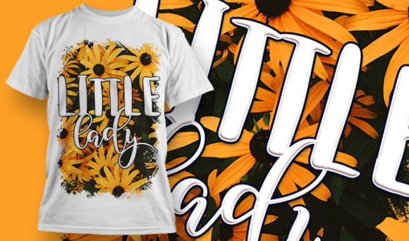 Little Lady | T Shirt Design 3688 1