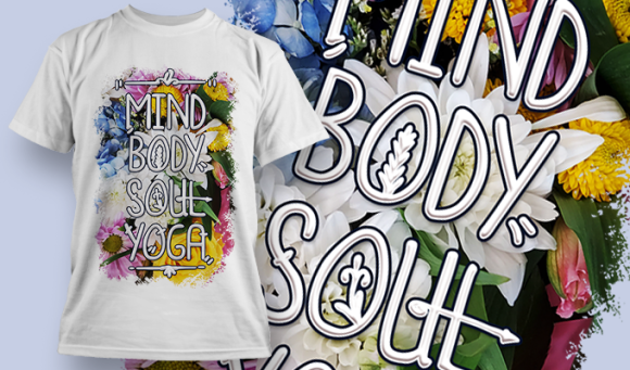 Mind Body Soul Yoga | T Shirt Design 3696 1