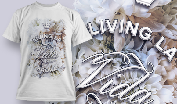 Livin La Vida Broka | T Shirt Design Template 3780 1