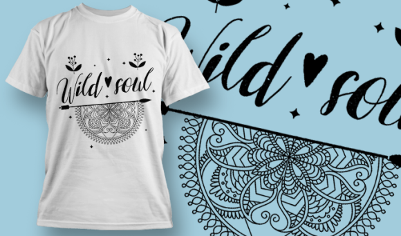 Wild Soul | T Shirt Design Template 3793 1
