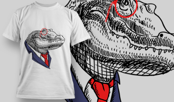 Alligator | T Shirt Design Template 3862 1