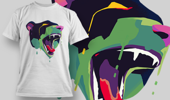 Bear | T Shirt Design Template 3914 1