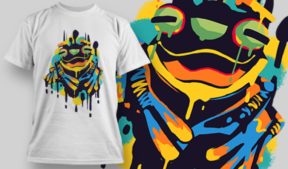 Frog | T Shirt Design Template 3923 1