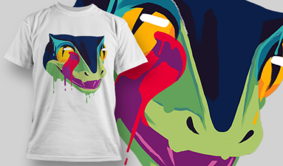 Gecko | T Shirt Design Template 3924 1