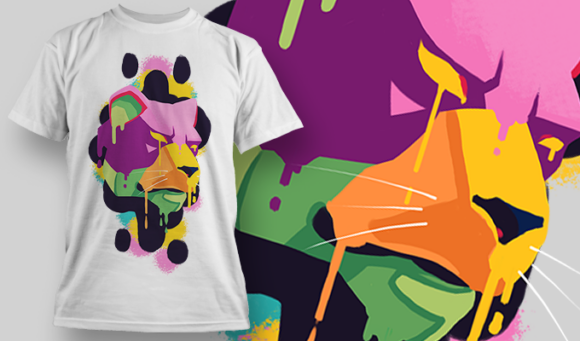 Lioness | T Shirt Design Template 3931 1