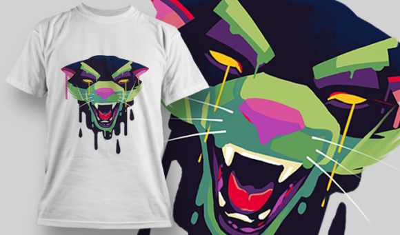 Panther | T Shirt Design Template 3937 1