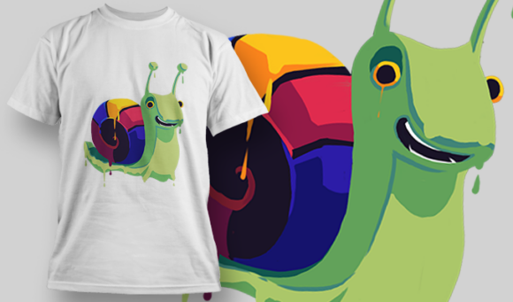 Snail | T Shirt Design Template 3947 1